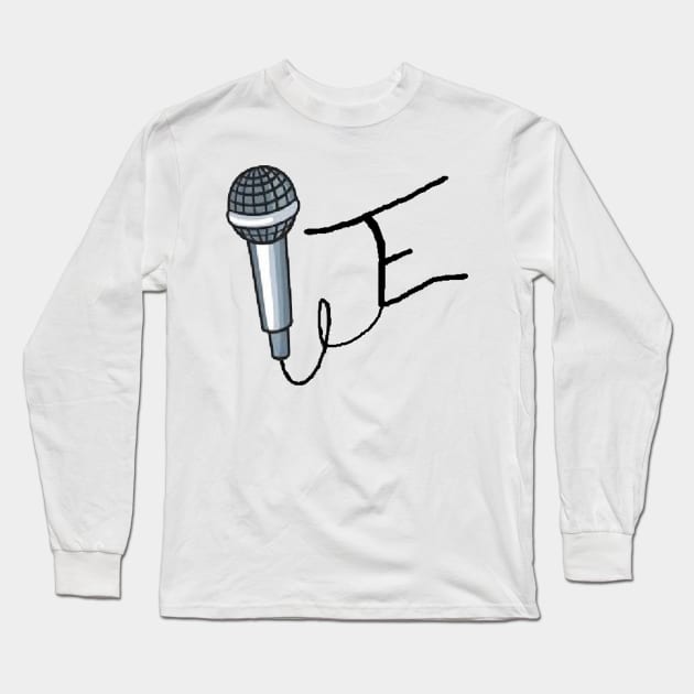 Triadic Entertainment Mic Logo Long Sleeve T-Shirt by Triadic1